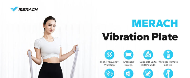 MERACH Vibration Plate Exercise Machine for Weight Loss