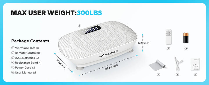 MERACH Vibration Plate Exercise Machine for Weight Loss