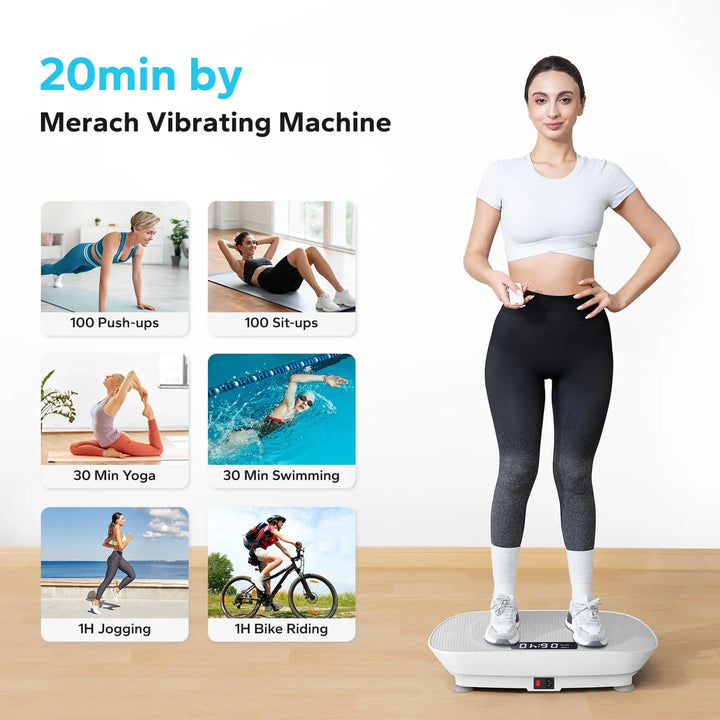 MERACH Vibration Plate Exercise Machine for Weight Loss