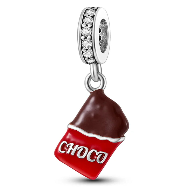 Sterling Silver CZ Dentist Tooth Charm Beads for Women