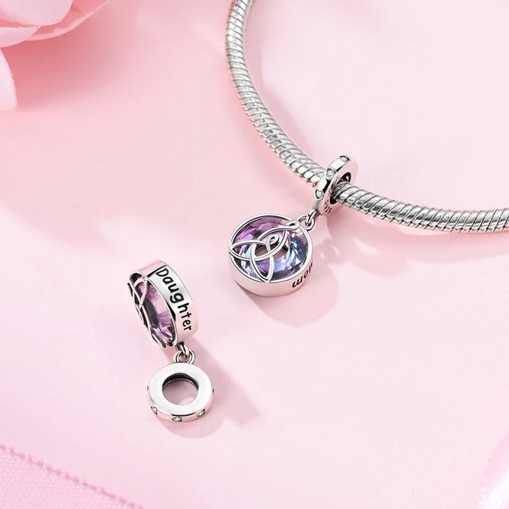 2025 New 925 Sterling Silver Pink Heart Charms Fit Pandora