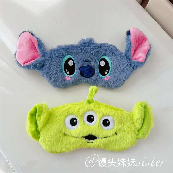 Cute Sleeping Eyepatch Stitch Dumbo Sullivan Plush Eye Mask