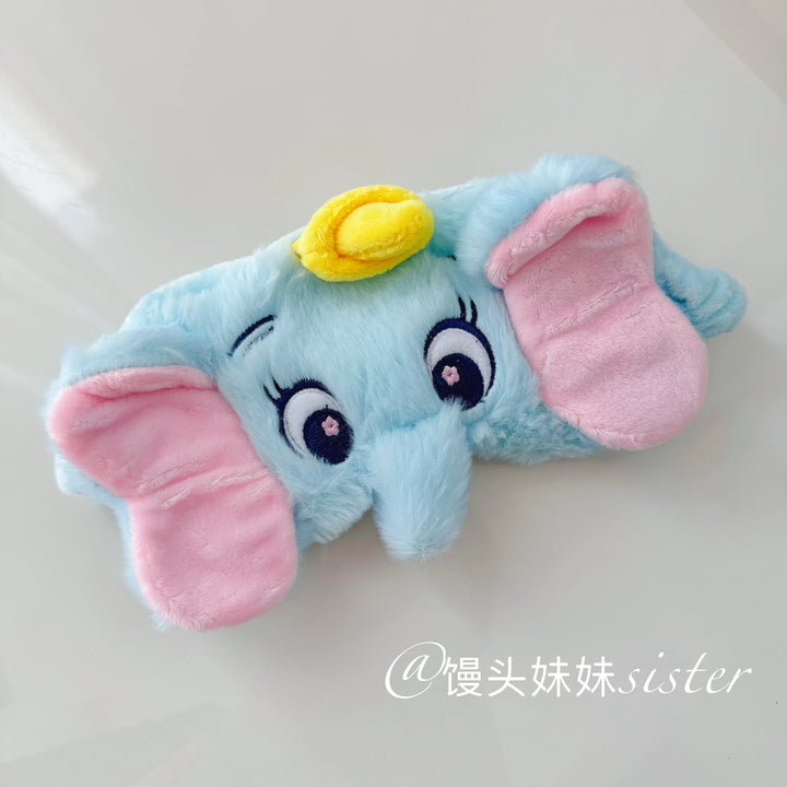 Cute Sleeping Eyepatch Stitch Dumbo Sullivan Plush Eye Mask