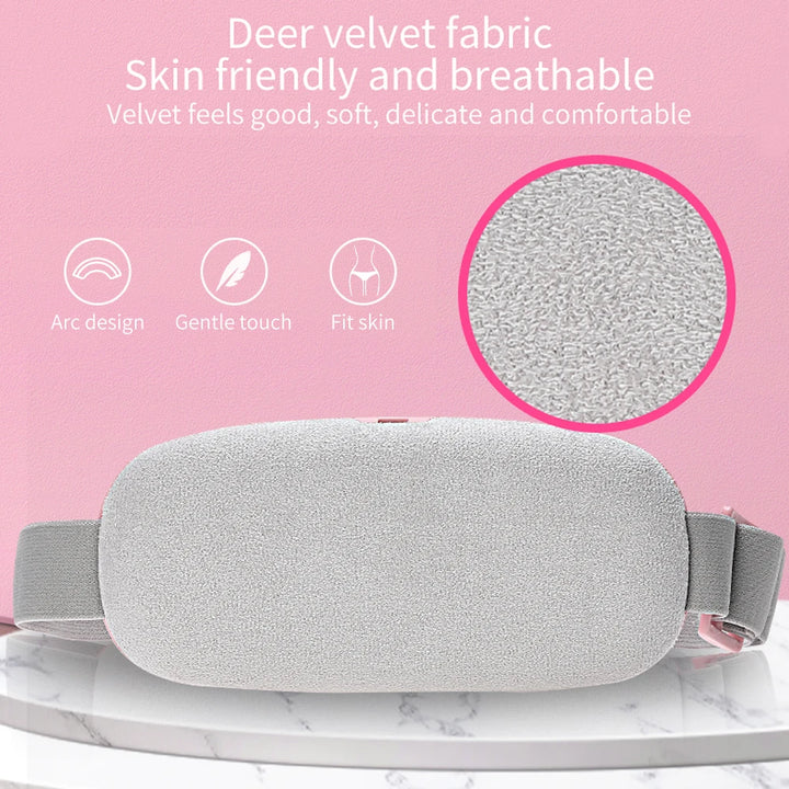 Electric Heating Massage Belt – Ultimate Menstrual Cramp Relief &amp; Comfort | Abdominal Heating Pad for Period Pain &amp; Discomfort