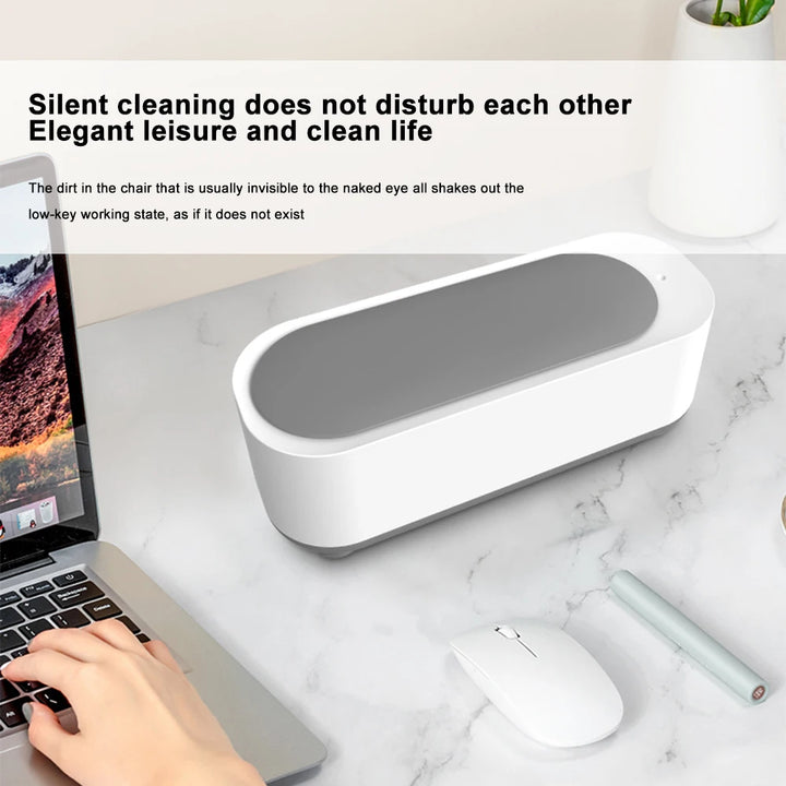 45000Hz Ultrasonic Cleaner – 360° Deep Cleaning for Jewelry, Glasses &amp; Watches | USB-C Rechargeable, Low-Noise &amp; Portable"