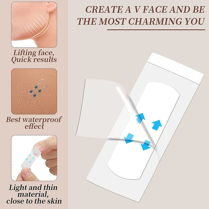 "Invisible Face Lift – Instant Lift, Tighten &amp; Sculpt for a V-Shaped Contour | Reduces Fine Lines &amp; Defines Jawline"