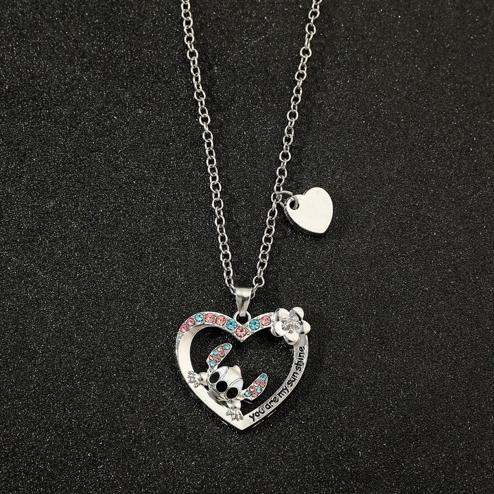 Disney-Stitch Cartoon Necklace Cute Jewelry Pendant Gift