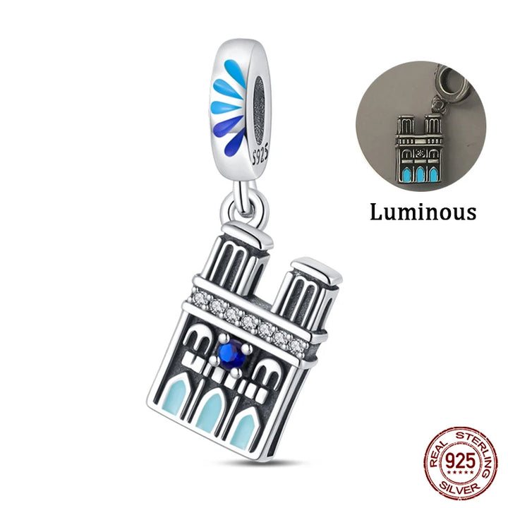 925 Sterling Silver Famous Attractions Eiffel Tower Charms