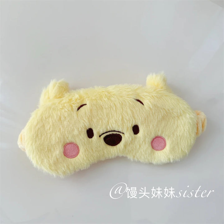 Cute Sleeping Eyepatch Stitch Dumbo Sullivan Plush Eye Mask