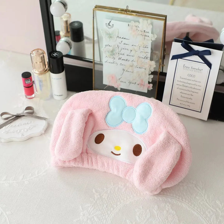Stitch Kuromi Dry Hair Towel Shower Cap Cute Soft Wrap