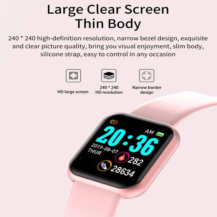Smart Watch For Women Men Bluetooth Connected Music Fitness