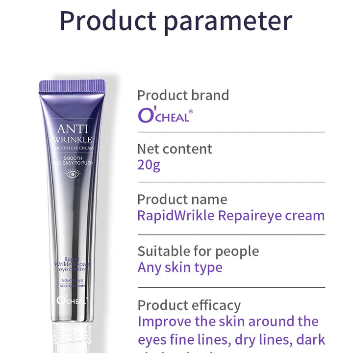 Anti-Wrinkle &amp; Dark Circle Eye Cream – Hydrating Roller Massager for Puffiness, Fine Lines &amp; Aging Skin