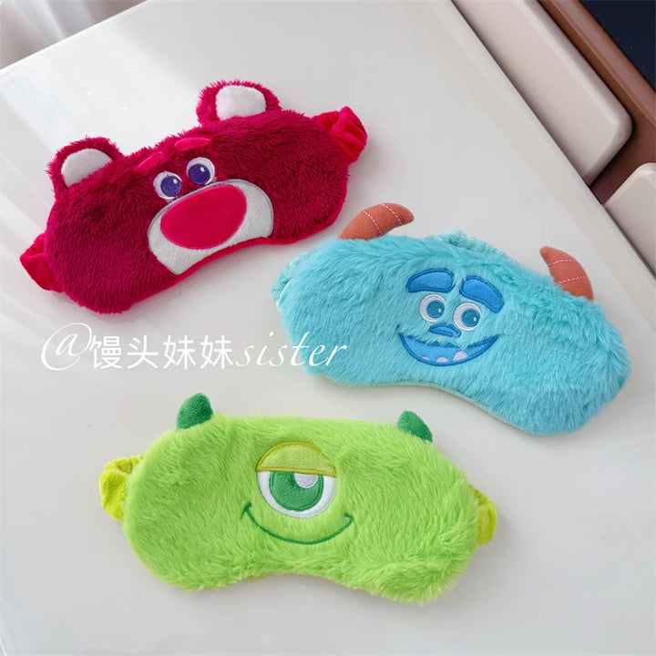 Cute Sleeping Eyepatch Stitch Dumbo Sullivan Plush Eye Mask