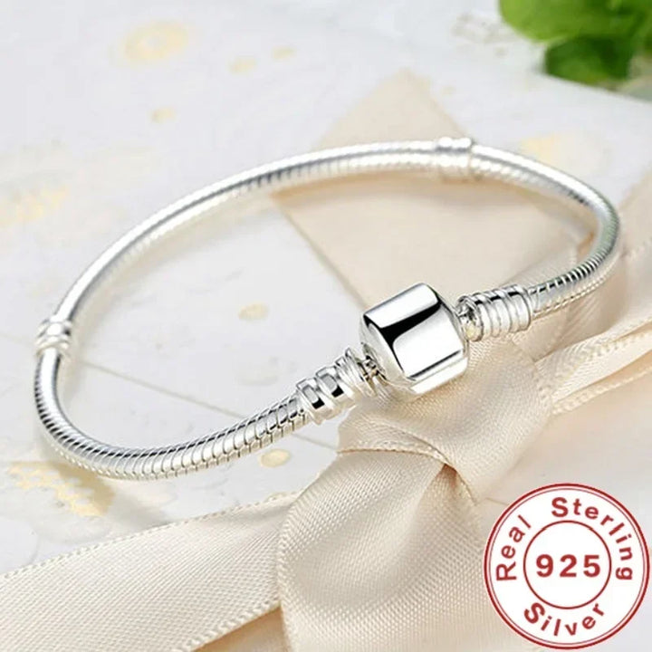 Original Fine Jewelry Sterling Silver Charm Bracelet for Women