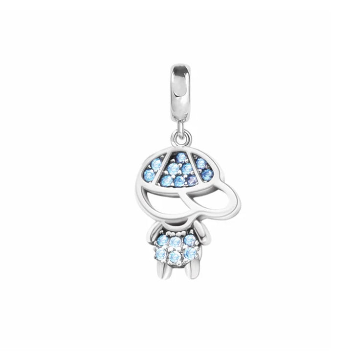 Happy Boy & Girl Embracing Love Pendant Charm Bead Jewelry