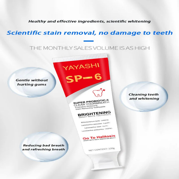 Probiotic Toothpaste SP-6 Whitening Tooth Stain Remover 120g
