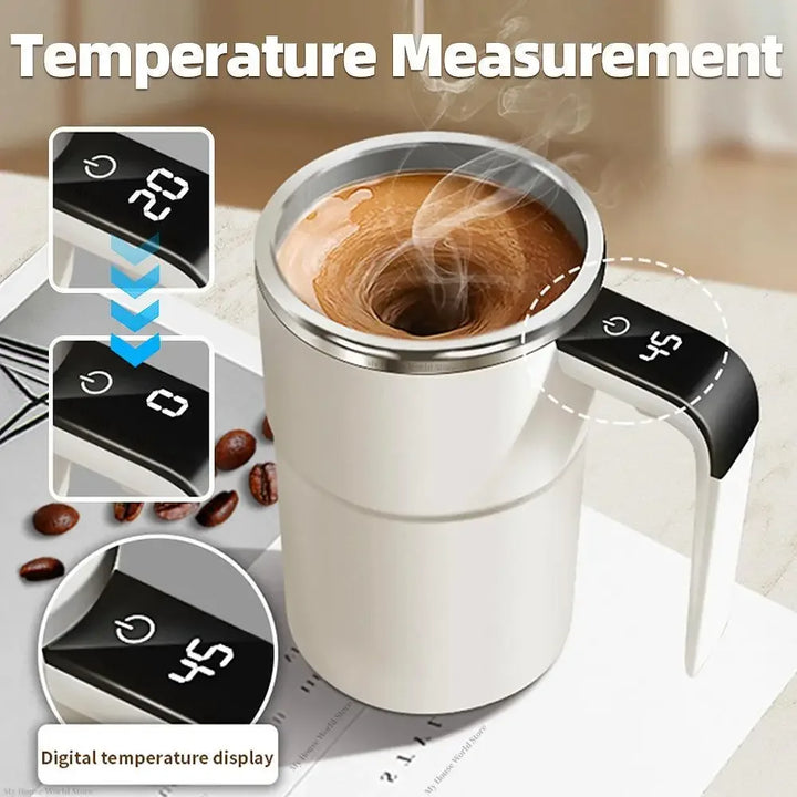 Mini Electric Coffee Self Mixing Mug Waterproof USB Rechargeable 380ML