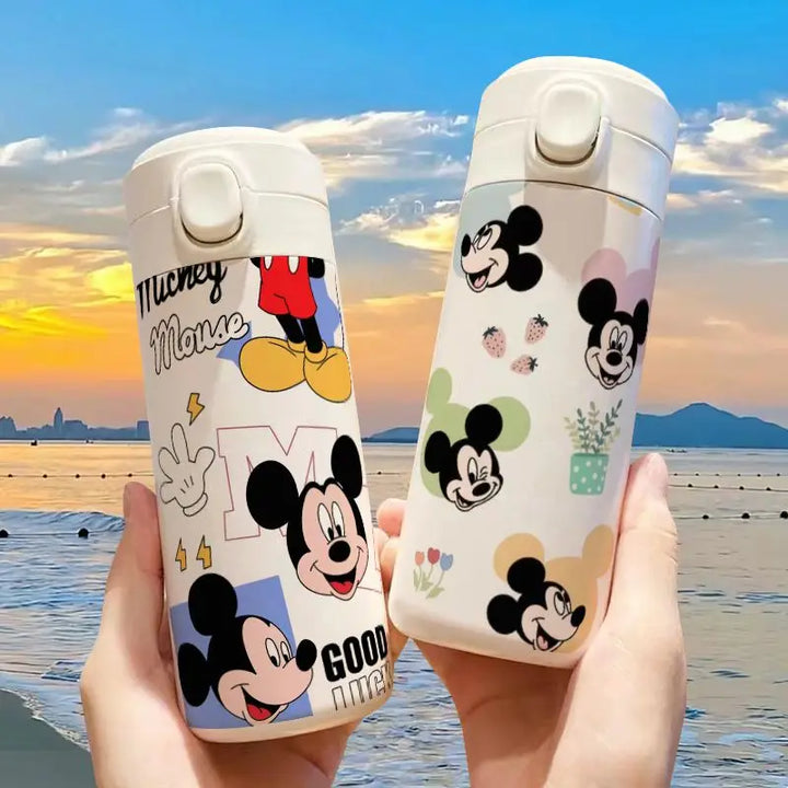 Disney Cute Mickey Minnie Mouse Thermos Cup 420ml Water Bottle