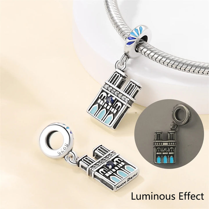 925 Sterling Silver Famous Attractions Eiffel Tower Charms