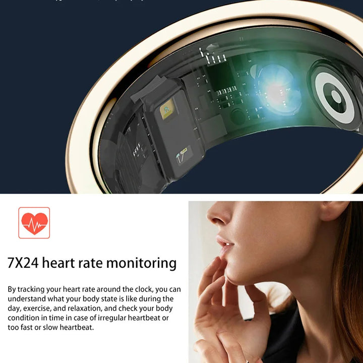 Smart Ring Bluetooth Health Monitoring Multi-sport Waterproof