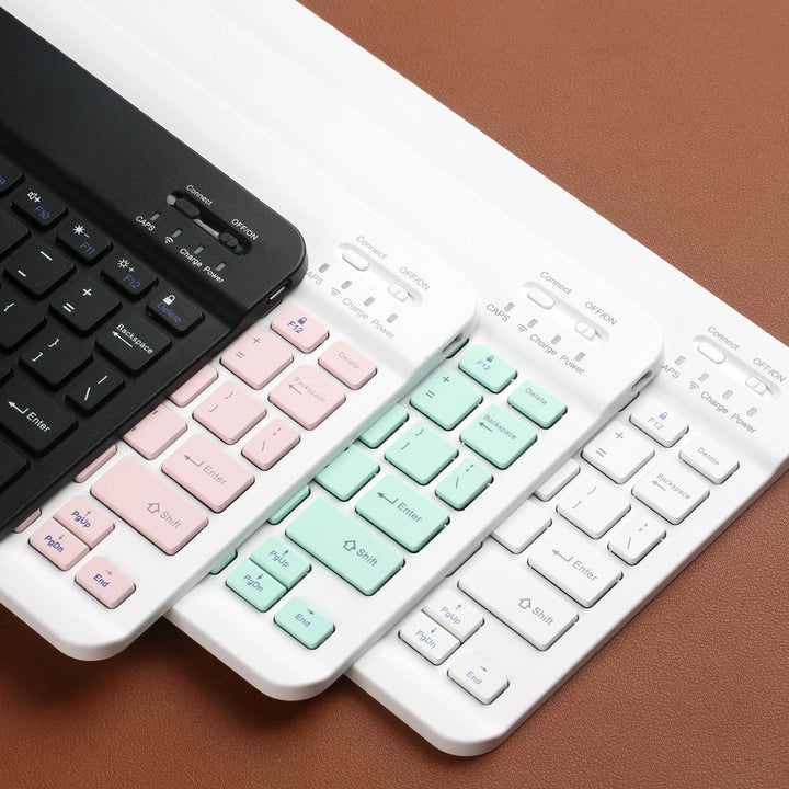 Wireless Keyboard Bluetooth-Compatible Keyboard For Android IOS Windows Mini 78-Key Gaming Keyboard