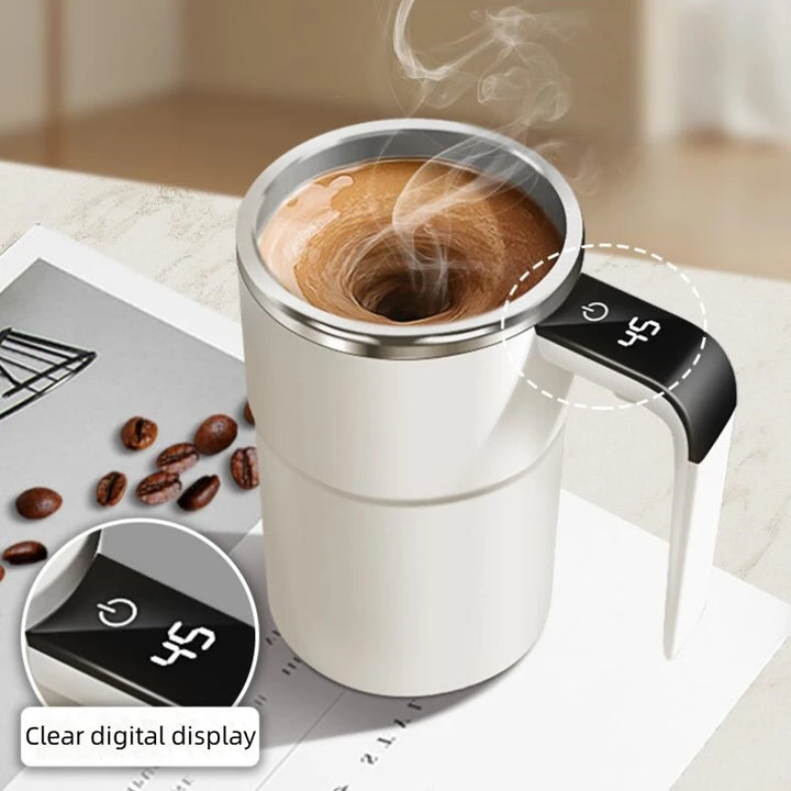 Mini Electric Coffee Self Mixing Mug Waterproof USB Rechargeable 380ML