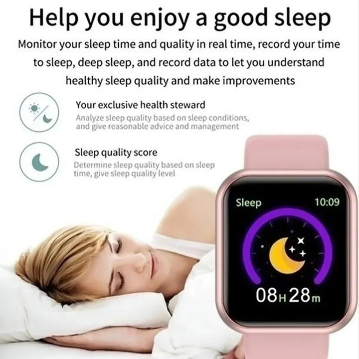 Smart Watch For Women Men Bluetooth Connected Music Fitness