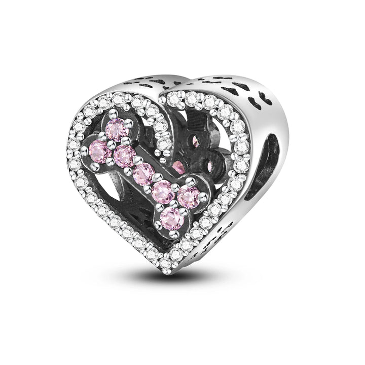 Dog Schnauzer French Bulldog Silver Plated Charm Beads