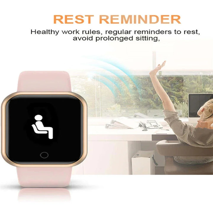Smart Watch For Women Men Bluetooth Connected Music Fitness