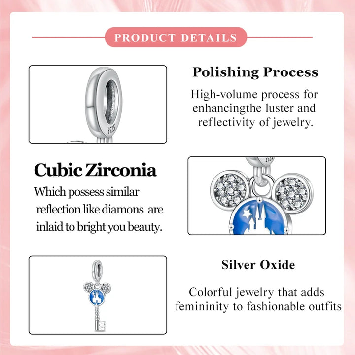 Popular Hot Sale Sterling Silver Princess Charm Gift