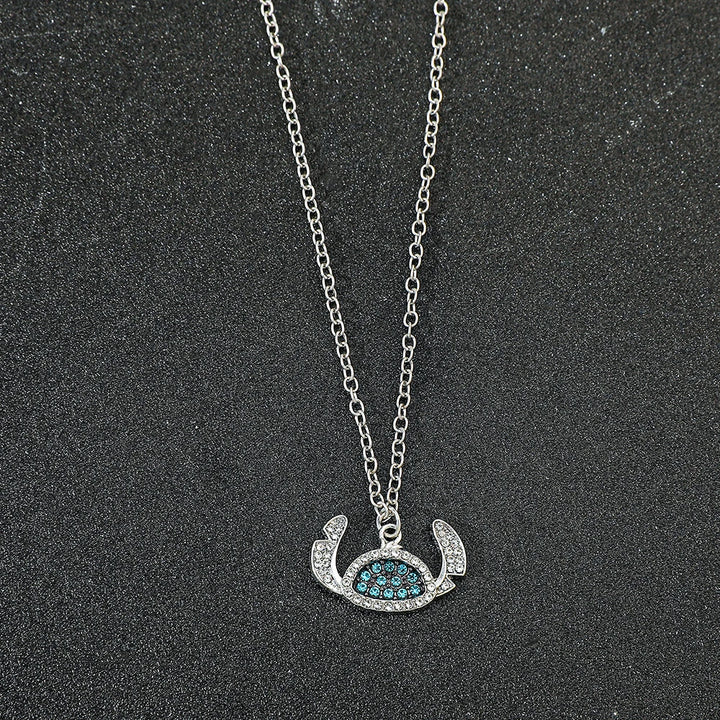 Disney-Stitch Cartoon Necklace Cute Jewelry Pendant Gift