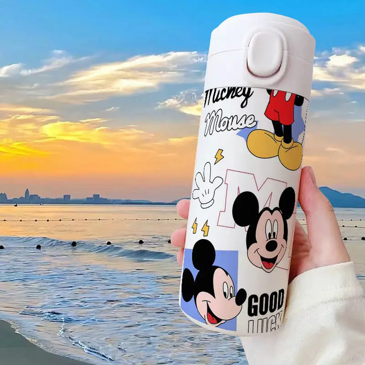 Disney Cute Mickey Minnie Mouse Thermos Cup 420ml Water Bottle