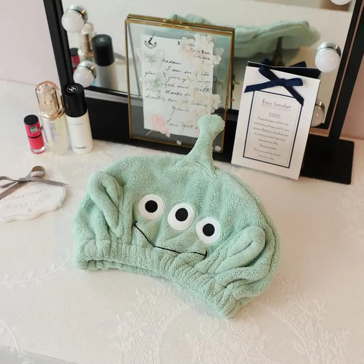Stitch Kuromi Dry Hair Towel Shower Cap Cute Soft Wrap