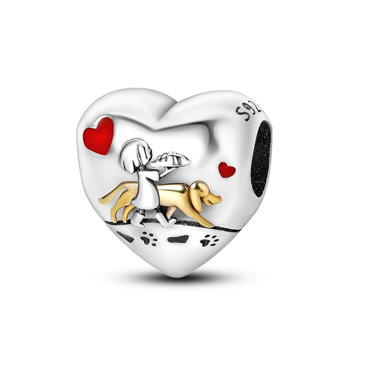 Sterling Silver CZ Dentist Tooth Charm Beads for Women