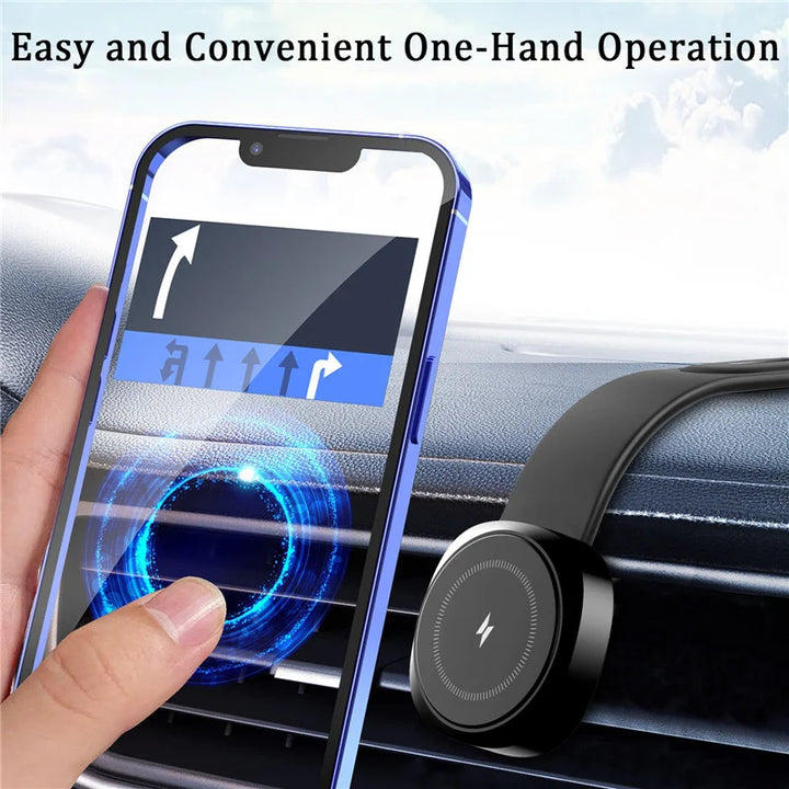 Magnetic Car Wireless Charger Fast Charging Phone Holder Dashboard