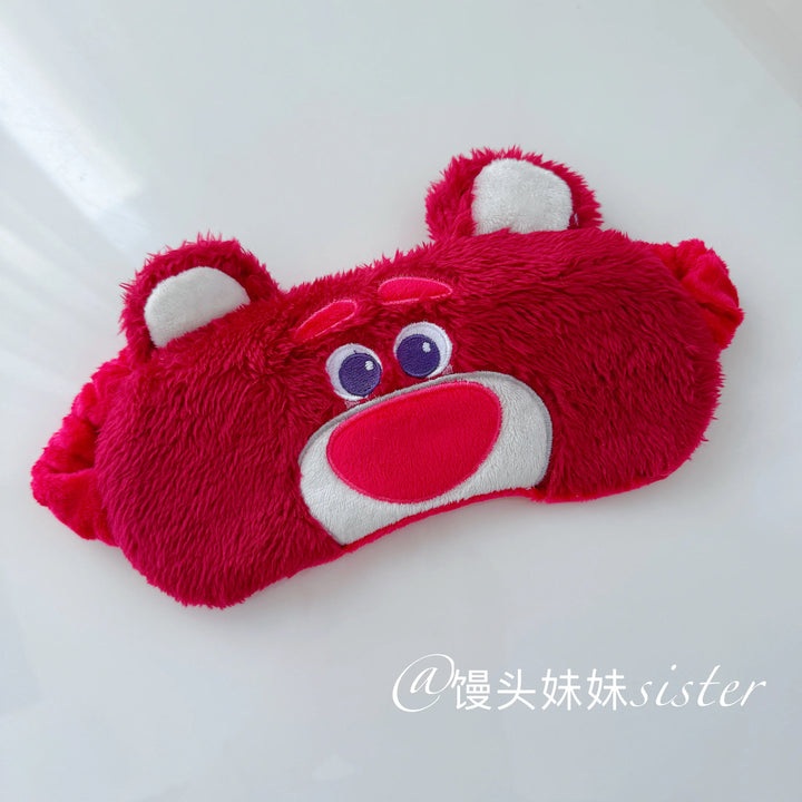 Cute Sleeping Eyepatch Stitch Dumbo Sullivan Plush Eye Mask