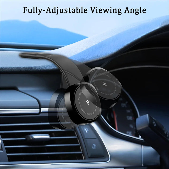 Magnetic Car Wireless Charger Fast Charging Phone Holder Dashboard