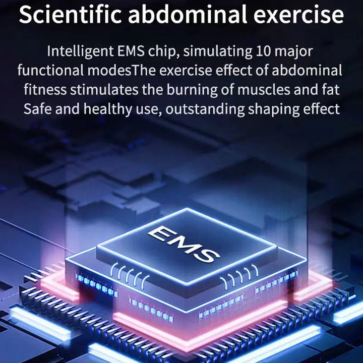 EMS Abdominal Toning Belt – Electric Muscle Stimulation for Toning, Slimming &amp; Shaping | Portable Waist Trainer &amp; Fitness Massager