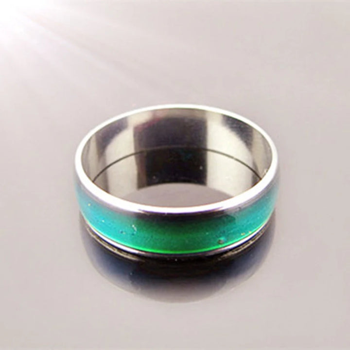 1pc Stainless Steel Mood Ring Changing Color Rings For Couples