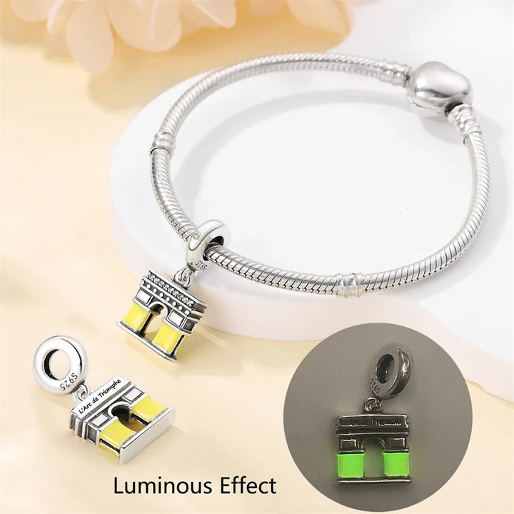 925 Sterling Silver Famous Attractions Eiffel Tower Charms