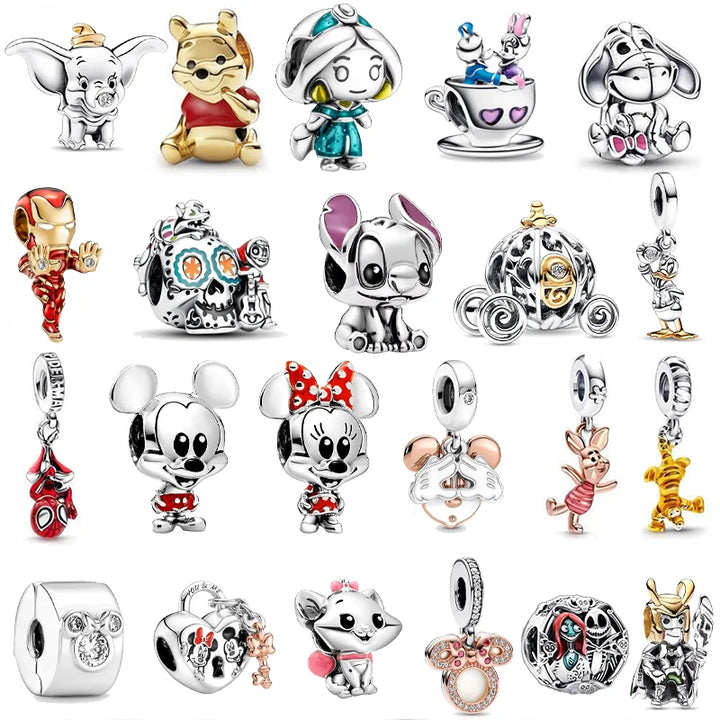 Disney Princess Pumpkin Cart Charm Beads Jewelry