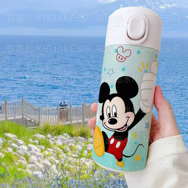 Disney Cute Mickey Minnie Mouse Thermos Cup 420ml Water Bottle