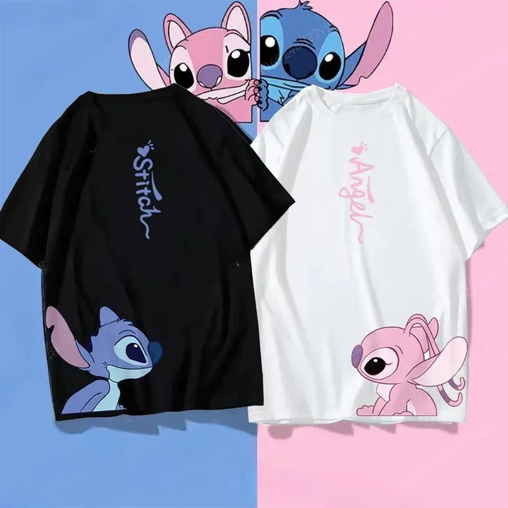 Disney Cartoon T Shirt Mickey Mouse Couple Clothes Family Tee