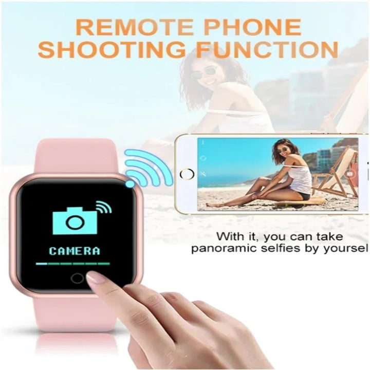 Smart Watch For Women Men Bluetooth Connected Music Fitness