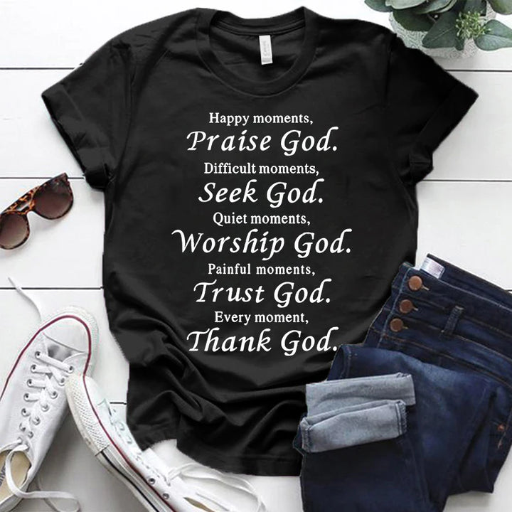 Thanks God Fashion Shirts for Men Women Christian Tee