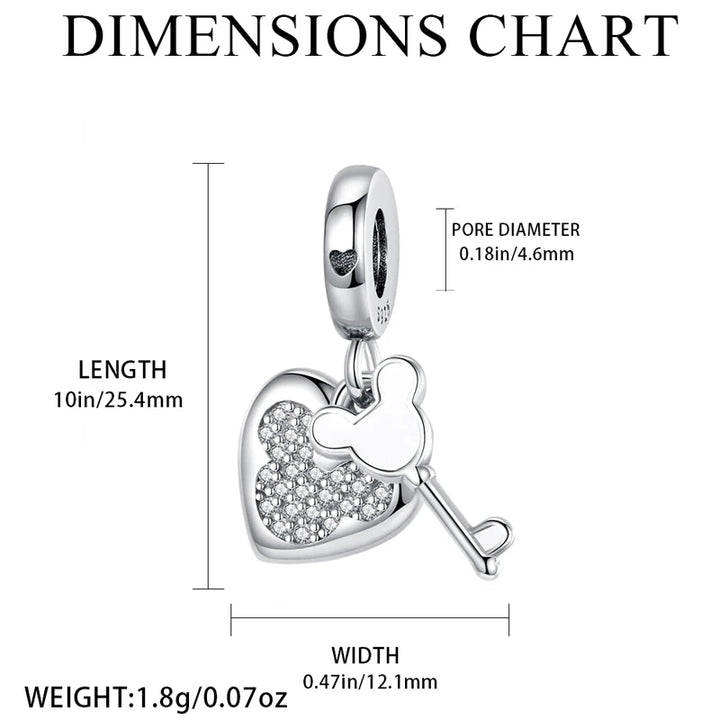 Popular Hot Sale Sterling Silver Princess Charm Gift