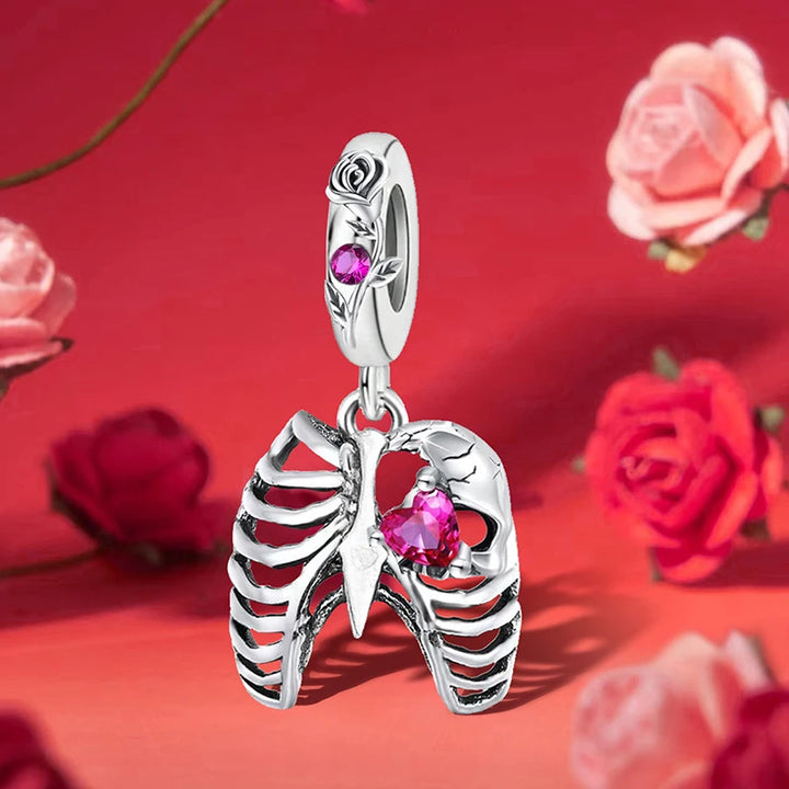 Silver Pink Crown Perfume Pendant Beads Jewelry