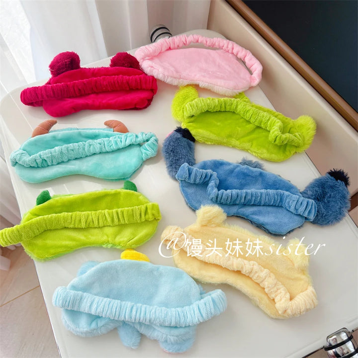 Cute Sleeping Eyepatch Stitch Dumbo Sullivan Plush Eye Mask