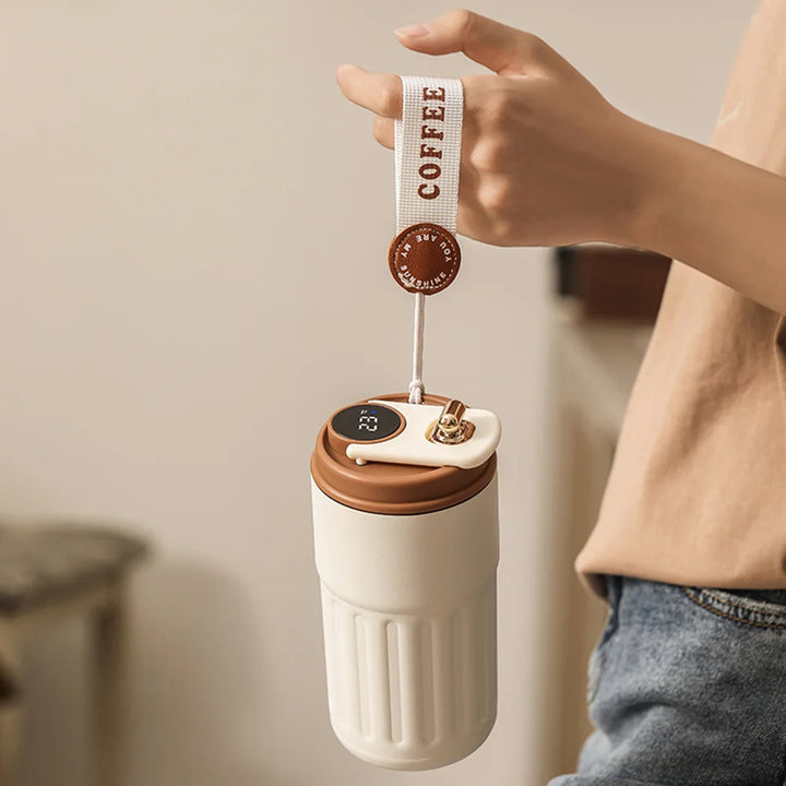 Smart Thermos Bottle LED Temperature Display Tumbler Mug