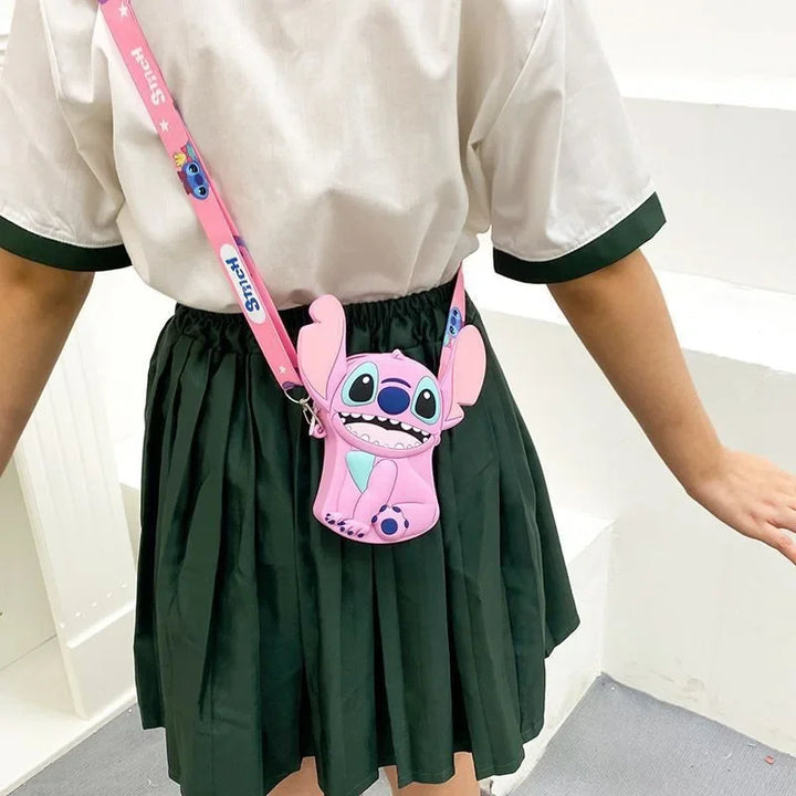 Cartoon Stitch Silicone Purse Cute Stitch Angel Girl's Bag